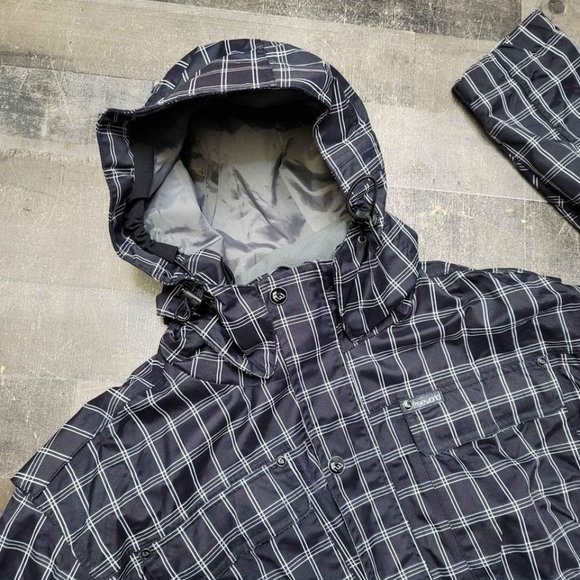 Free world snowboard coat size small blue and white - Picture 5 of 10